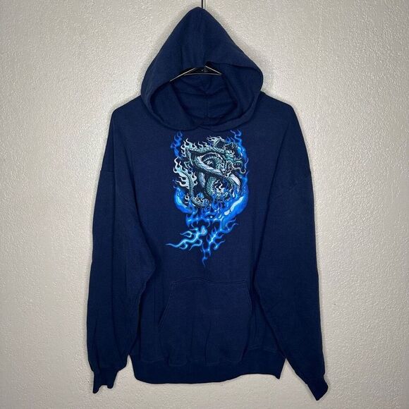 JNCO Style Dragon Flare Hoodie Size XL - Picture 2 of 5